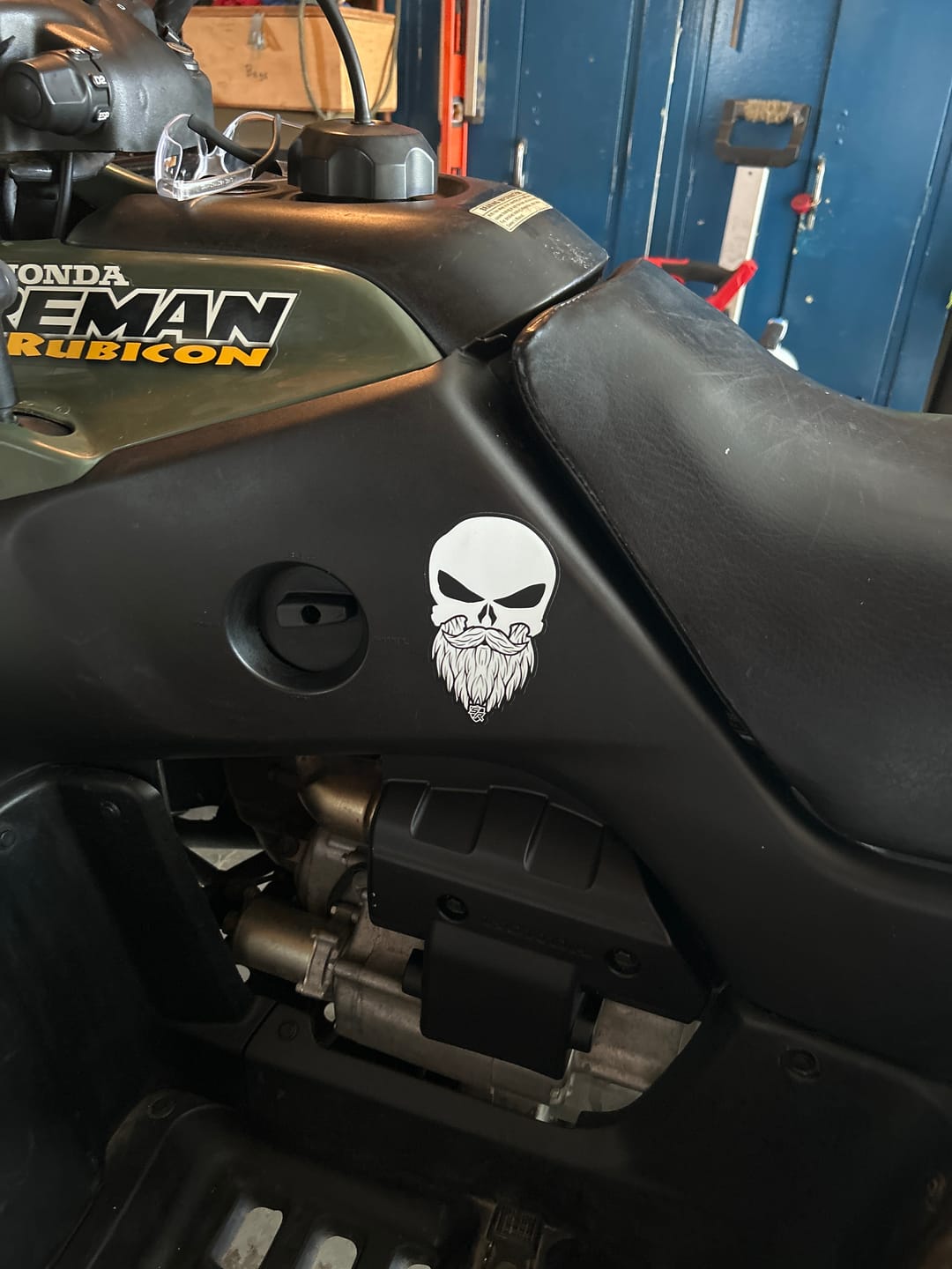 Customer photo review of Bearded Punisher Decal