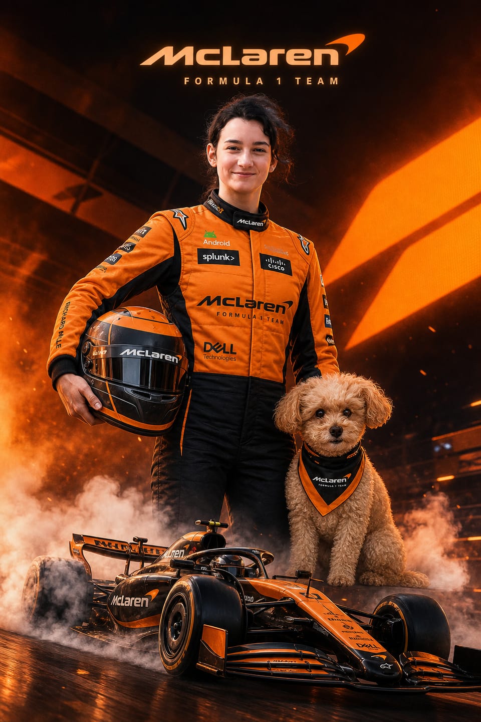 Customer photo review of Custom F1 Racing Portrait