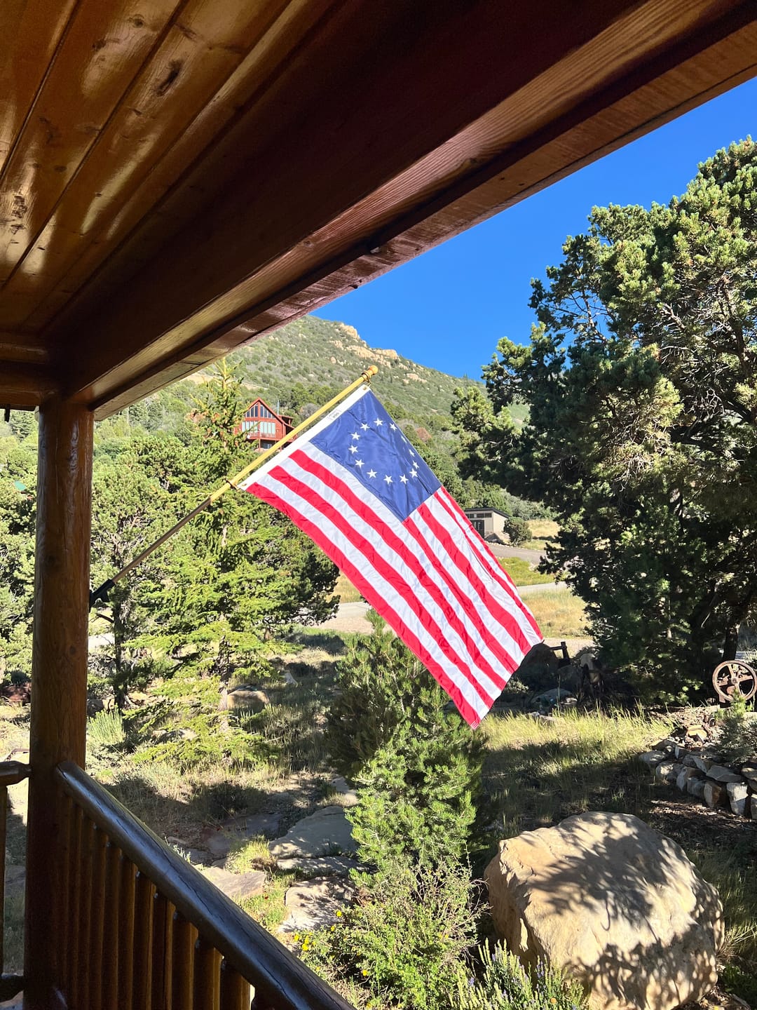 Customer photo review of 3' x 5' Betsy Ross Flag