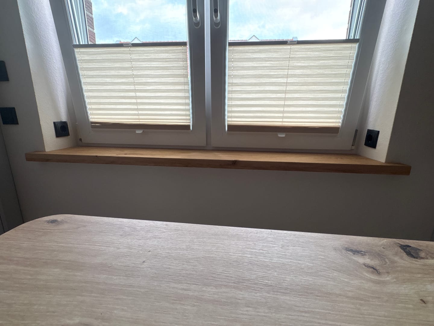 Customer photo review of Aufsatzfensterbank Eiche
