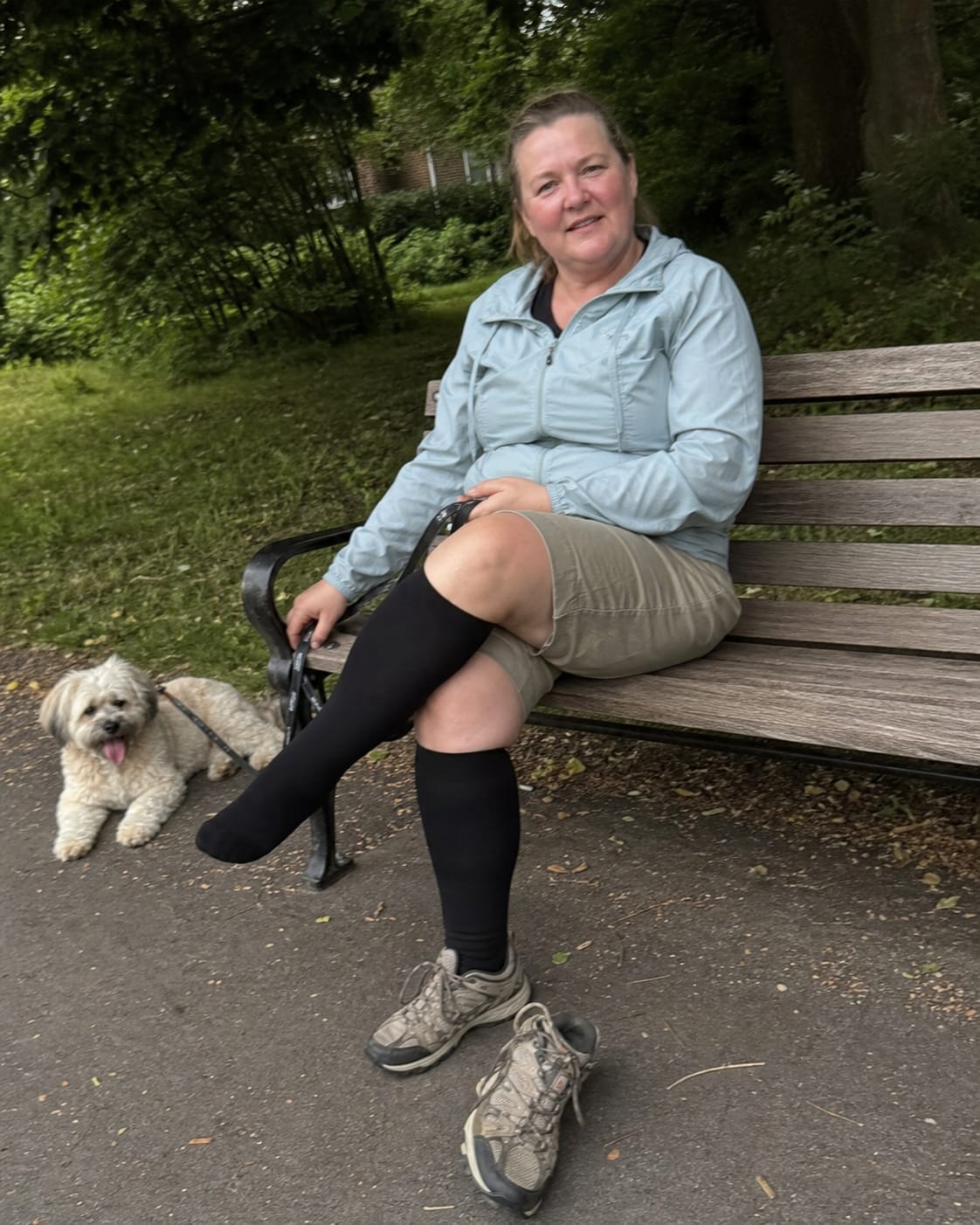 Customer photo review of Original Wide Compression Socks