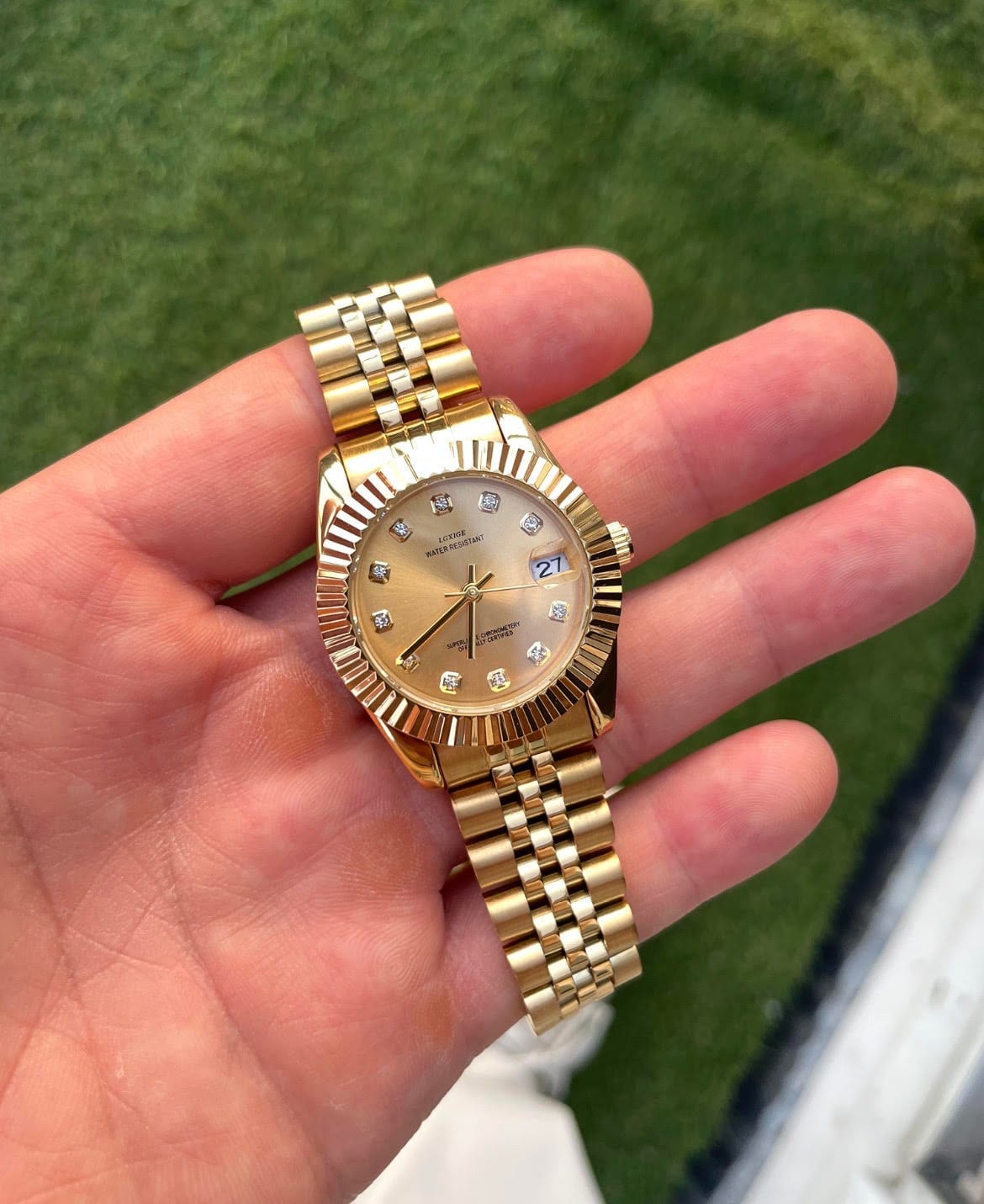 Customer photo review of THE LADY DATE - Ivory Gold