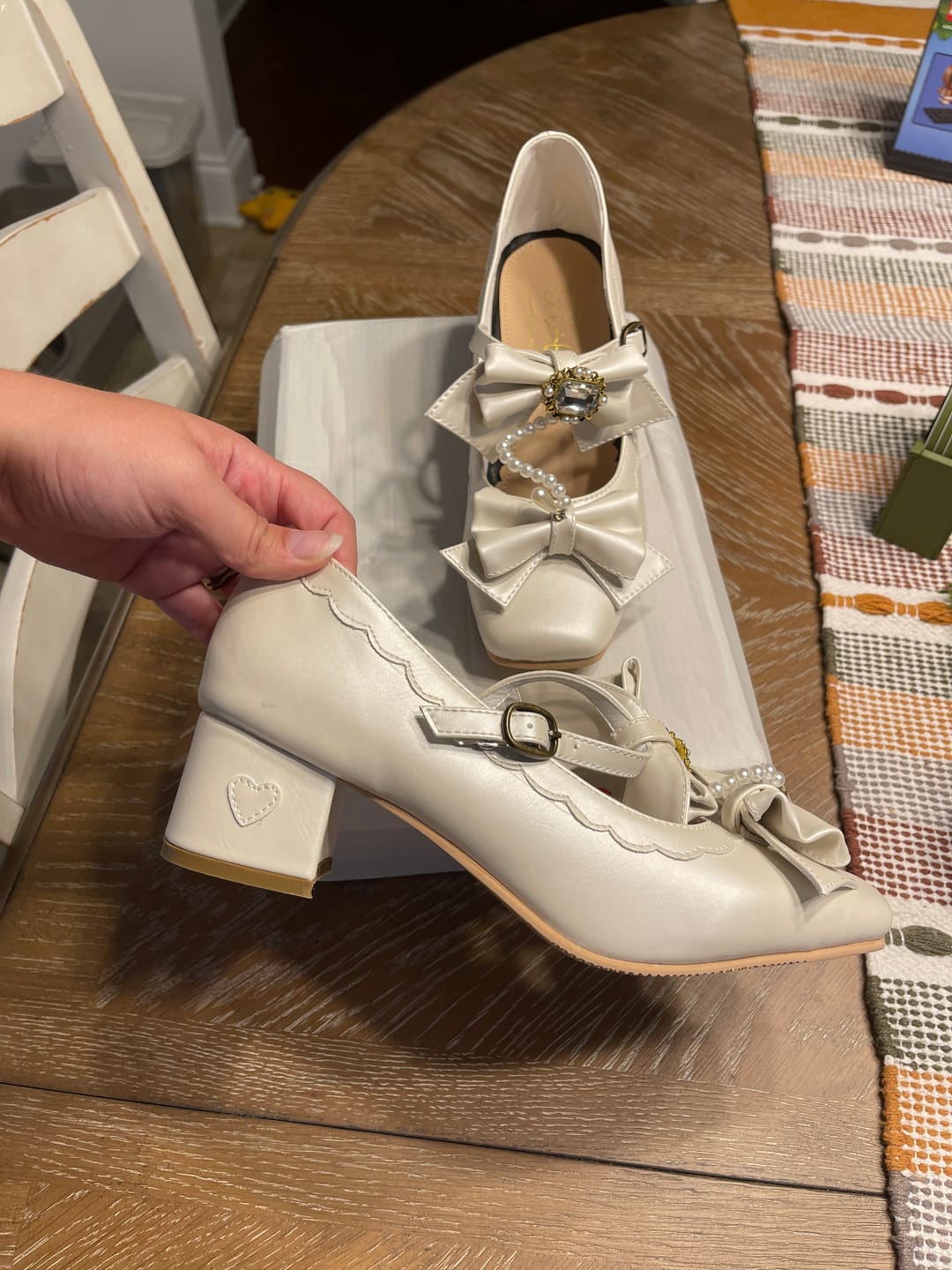 Customer photo review of Square-toe Lolita shoes Mary Jane