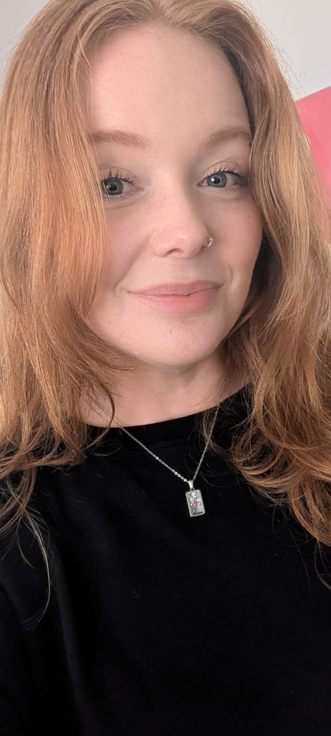 Customer photo review of The Lovers - Tarot Card Necklace