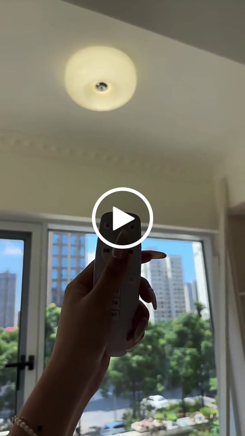 Customer video review of Bauhaus Cream Ceiling Light