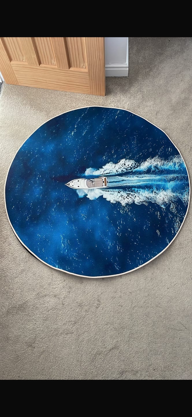 Customer photo review of Custom Round Rug