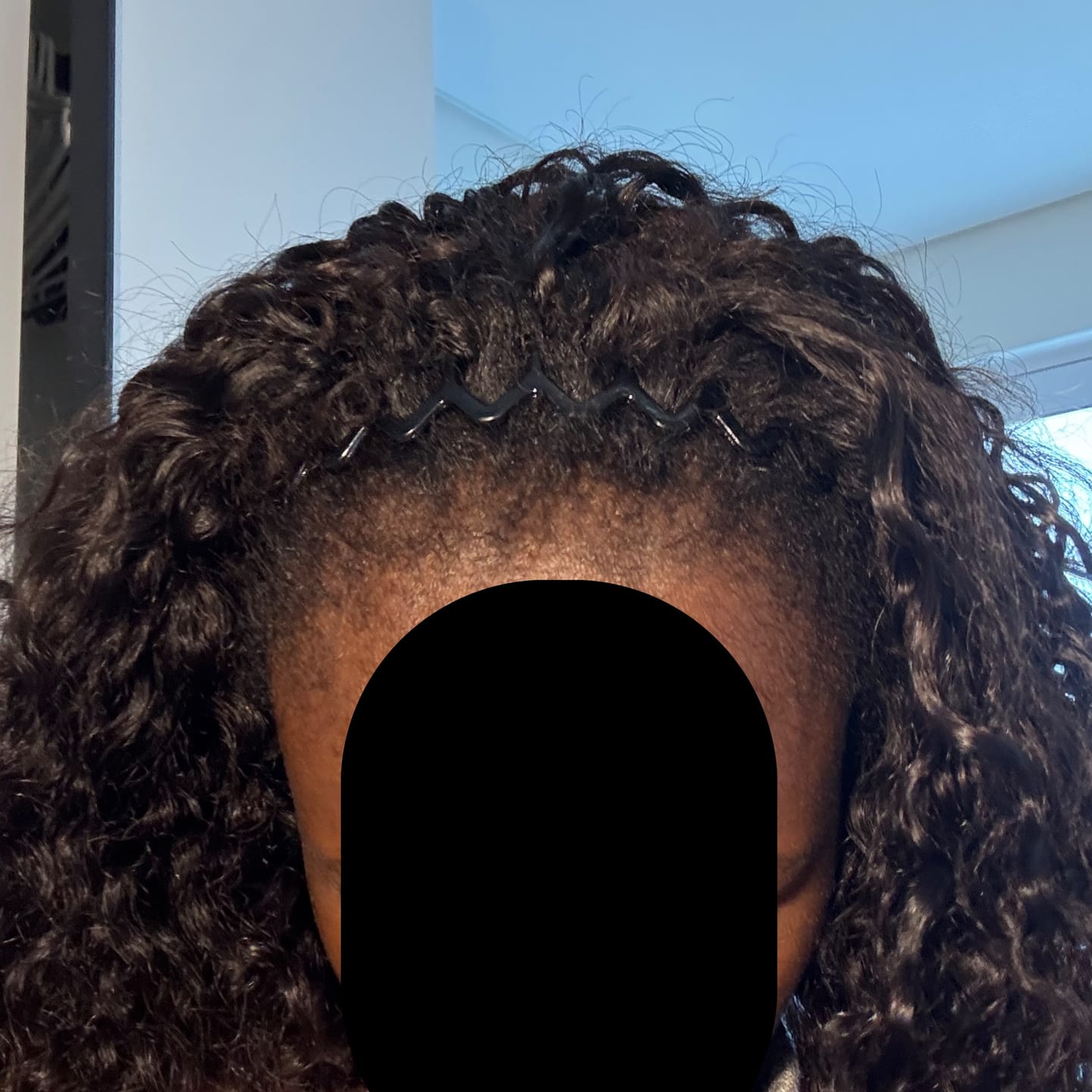 Customer photo review of Spanish Curl Human Crochet Hair
