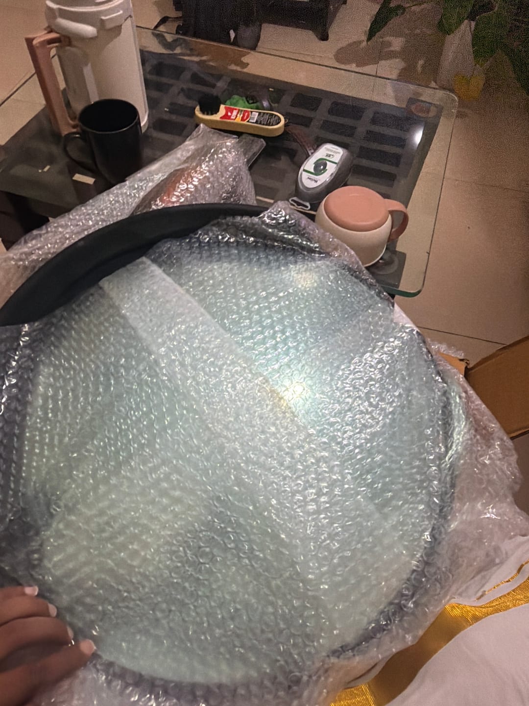 Customer photo review of AESTHETIC TRAFFIC MIRROR