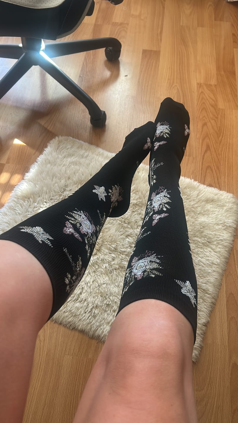 Customer photo review of Kompressionsstrümpfe für Pflegekräfte