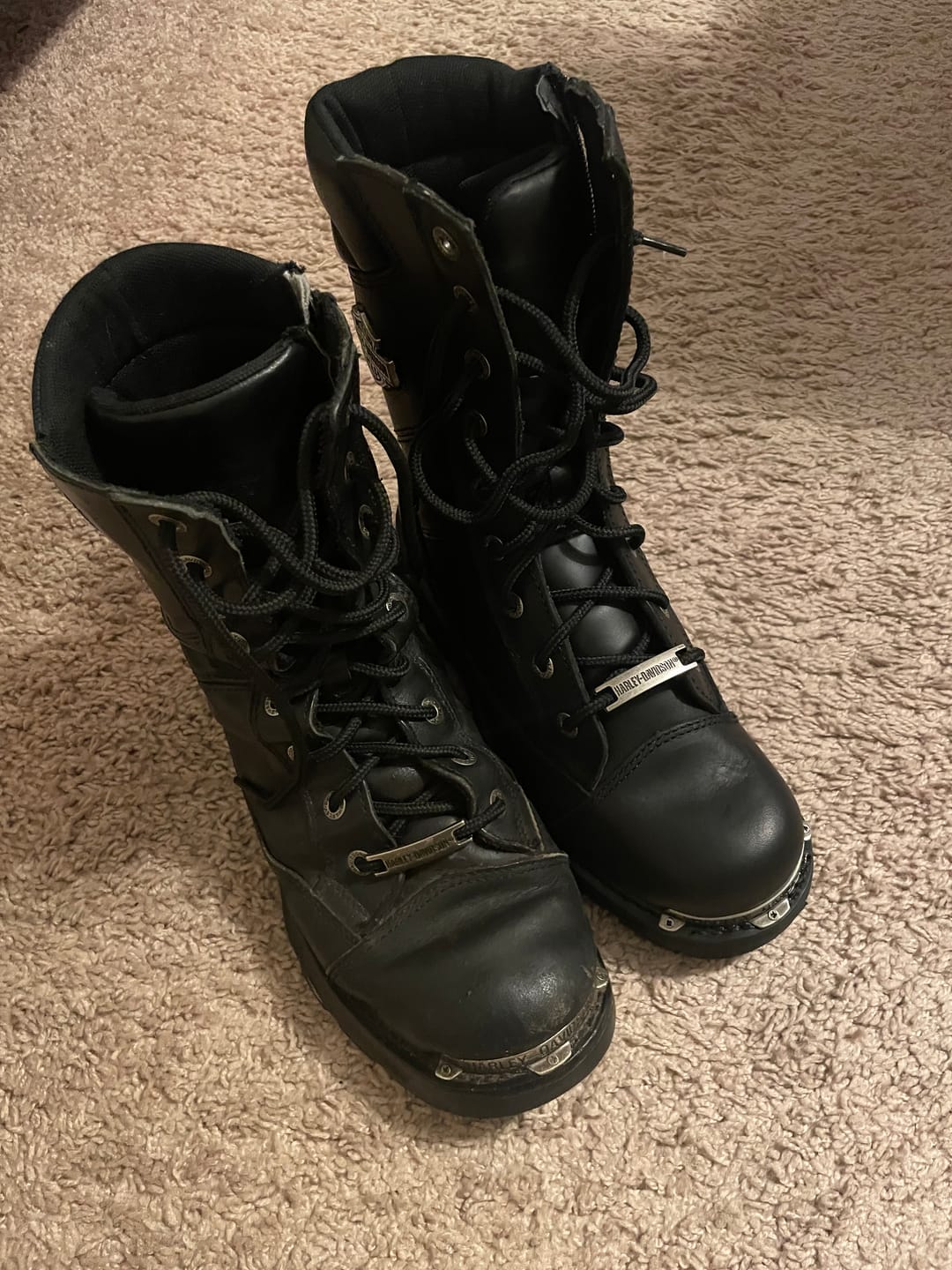 Customer photo review of Harley Davidson Men's Combat Boot - CLEARANCE