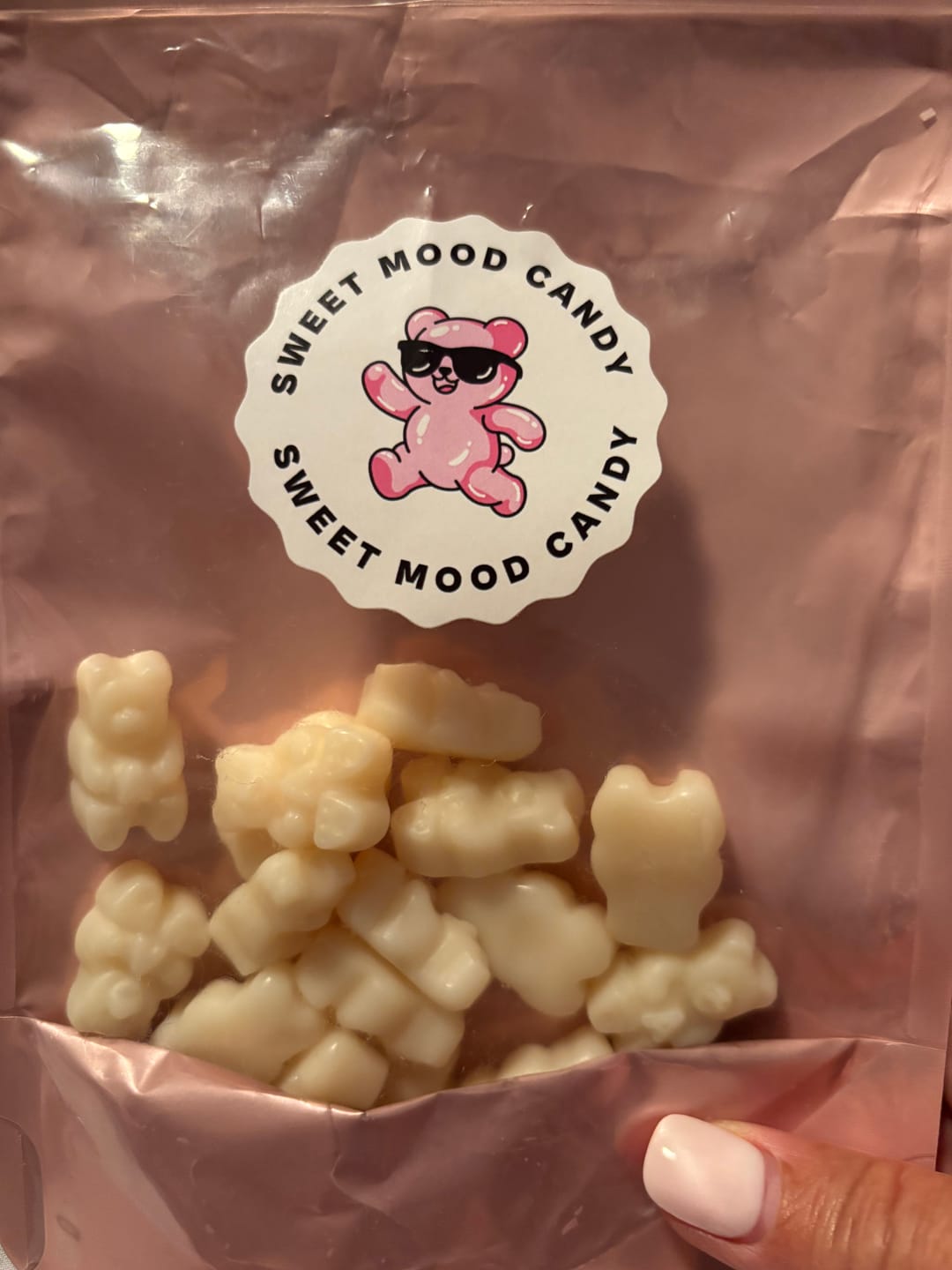 Customer photo review of Just Enough - Strawberry Banana Gummy Bears