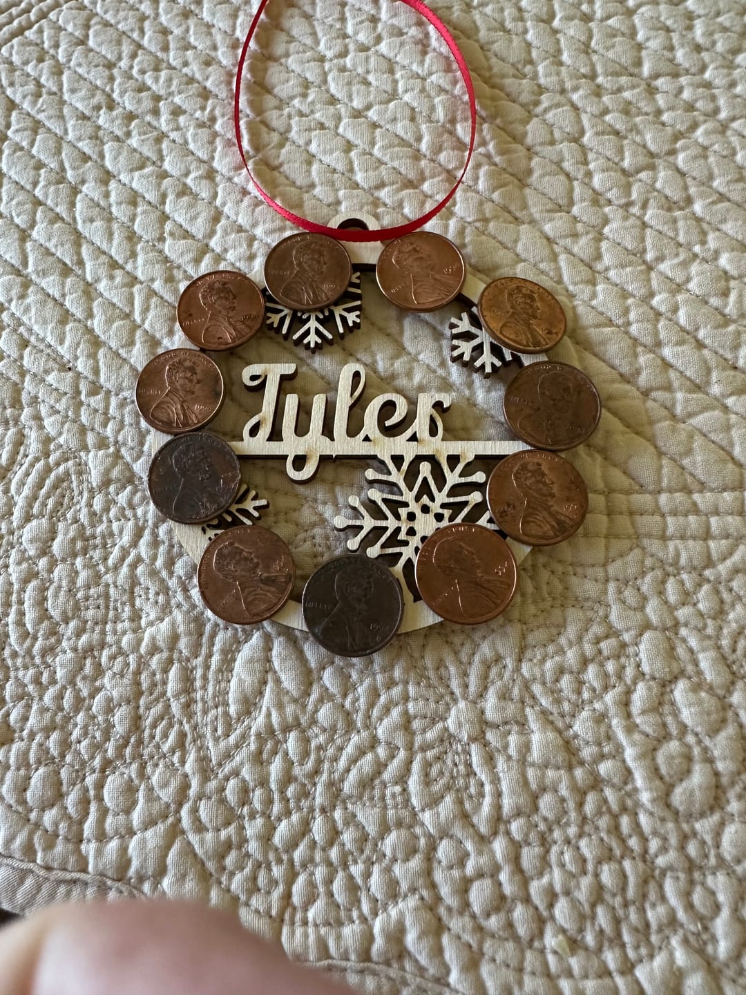 Customer photo review of Personalized Christmas Ornaments