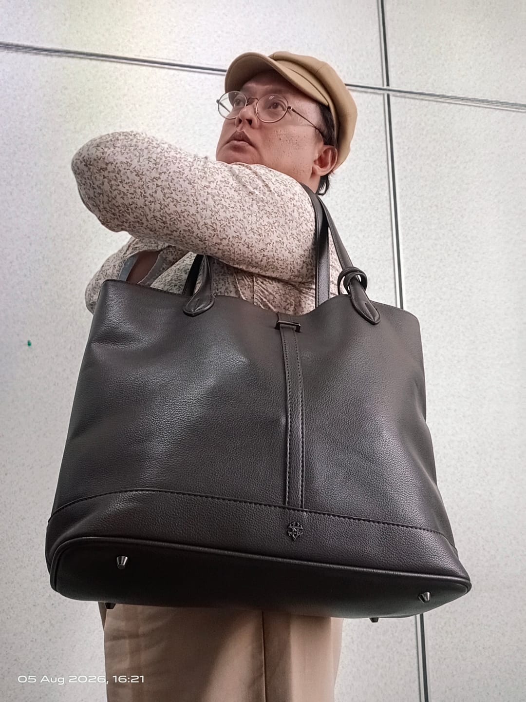 Customer photo review of Loretto Tote Bag – Coffee