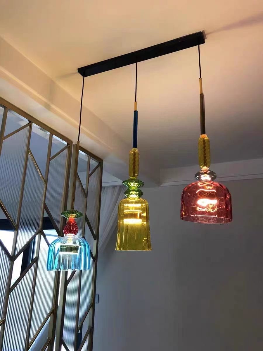 Customer photo review of Olivia Colorful Candy Pendant Light