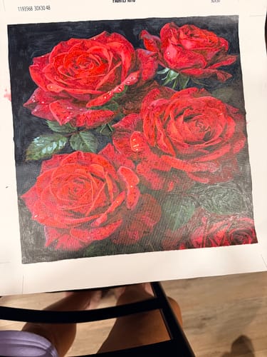 Customer photo review of Velvet Red Roses Dark