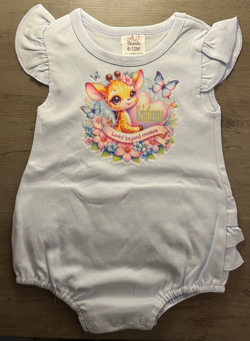 Customer photo review of Girls Ruffle Bum Bubbles