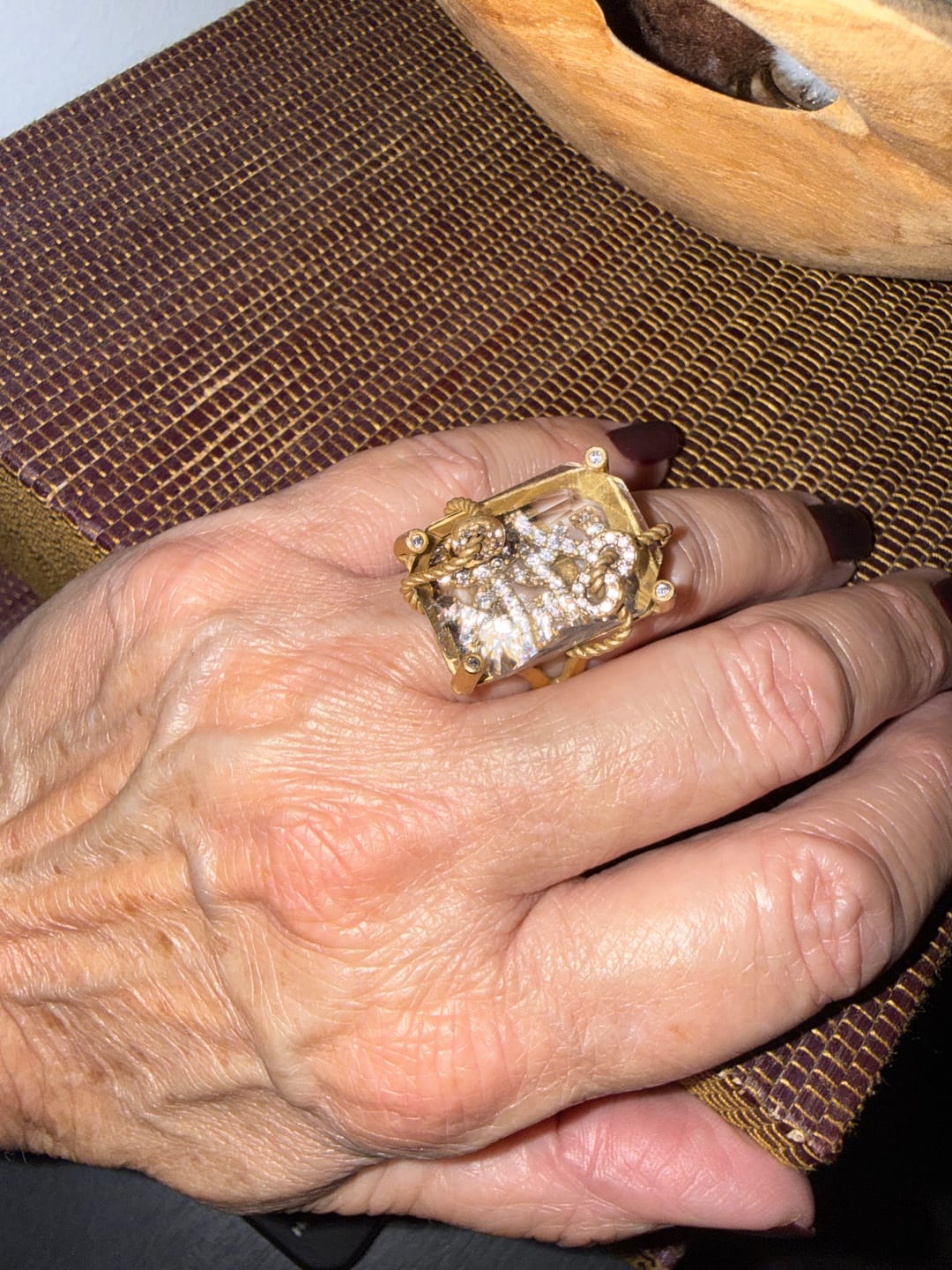 Customer photo review of Crystal Vault Vintage Ring
