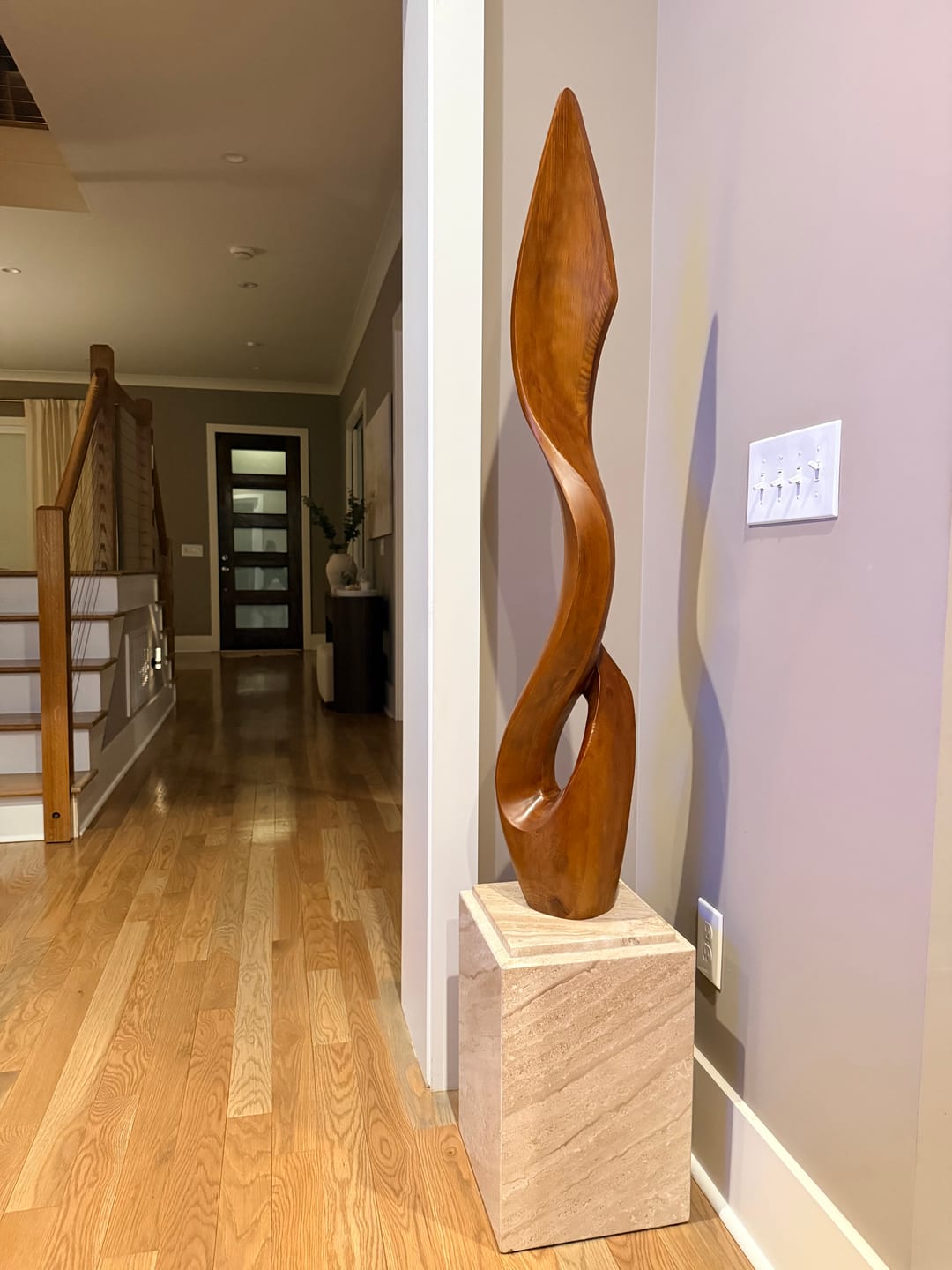 Customer photo review of Large Wooden Sculpture #WAB303