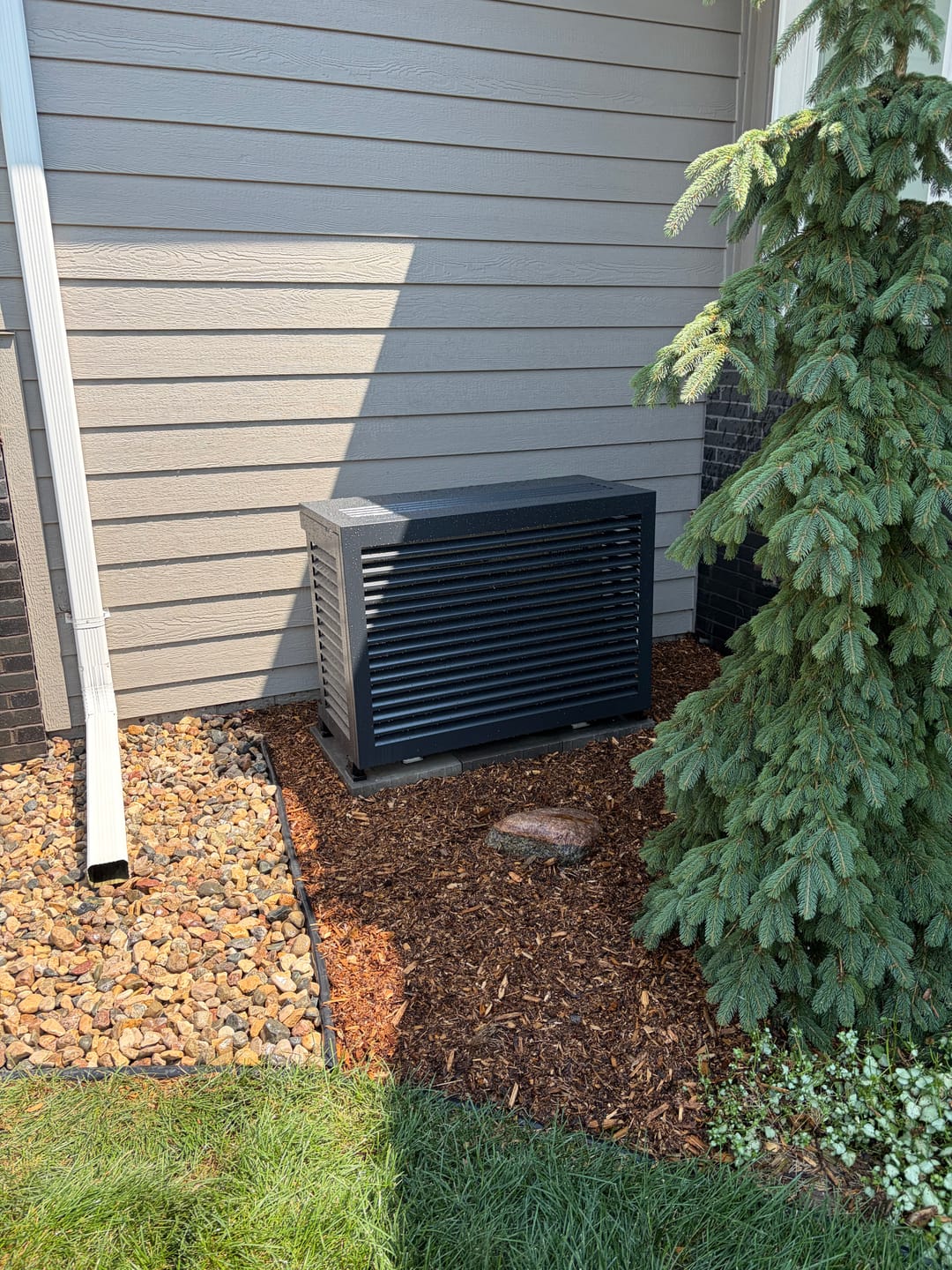 Customer photo review of Mini-Split AC Cover - Black