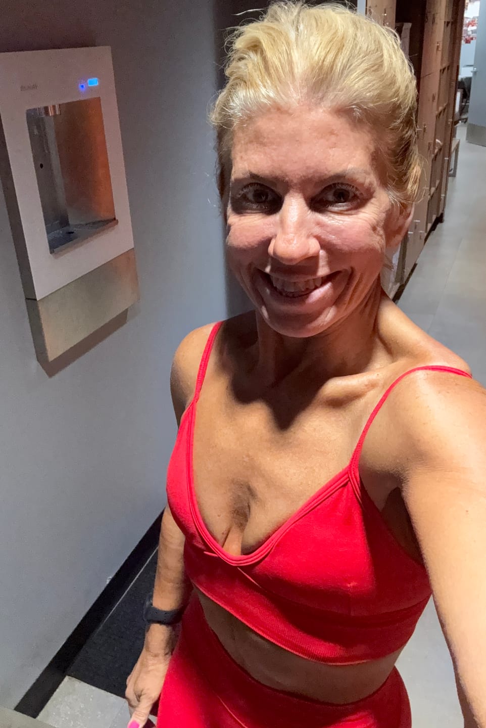Customer photo review of The Empower Jacket Sports Bra Leggings 3-Piece Set