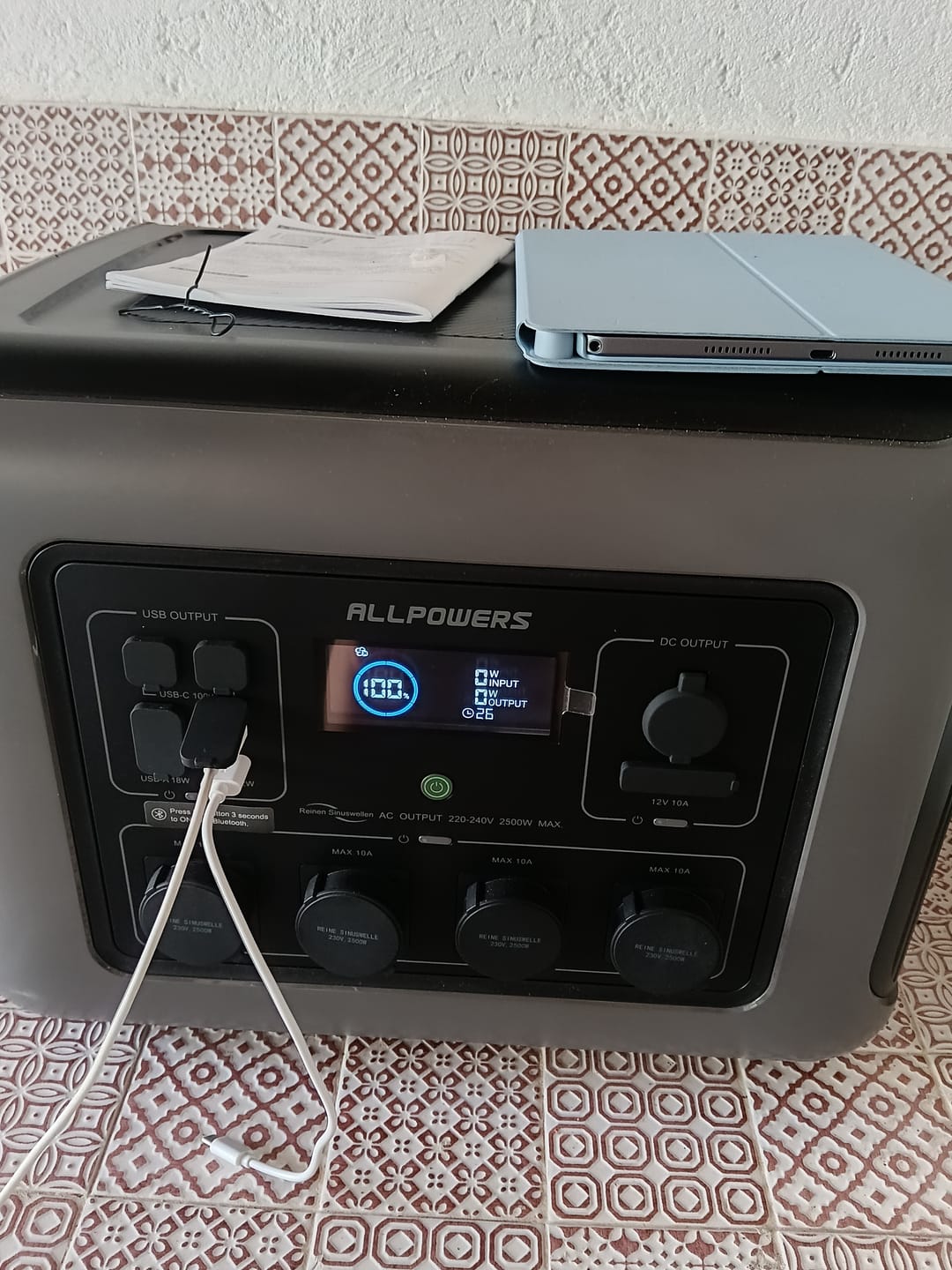 Customer photo review of ALLPOWERS R2500 V2 Power Station Portatile 2500W 1920Wh