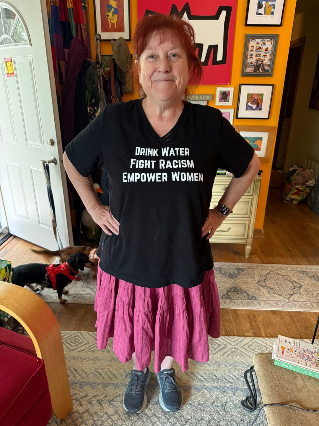 Customer photo review of Empower Women's V-Neck Tee