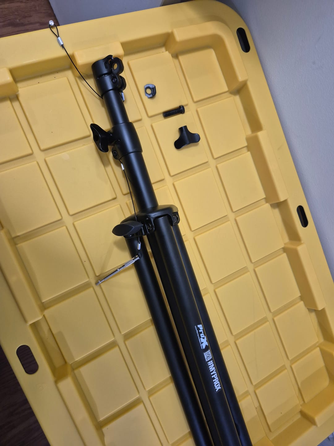 Customer photo review of ProX T-LS03M-9FTPKG DJ Case Lighting Stand Pkg w/ Stand & Carry Bag