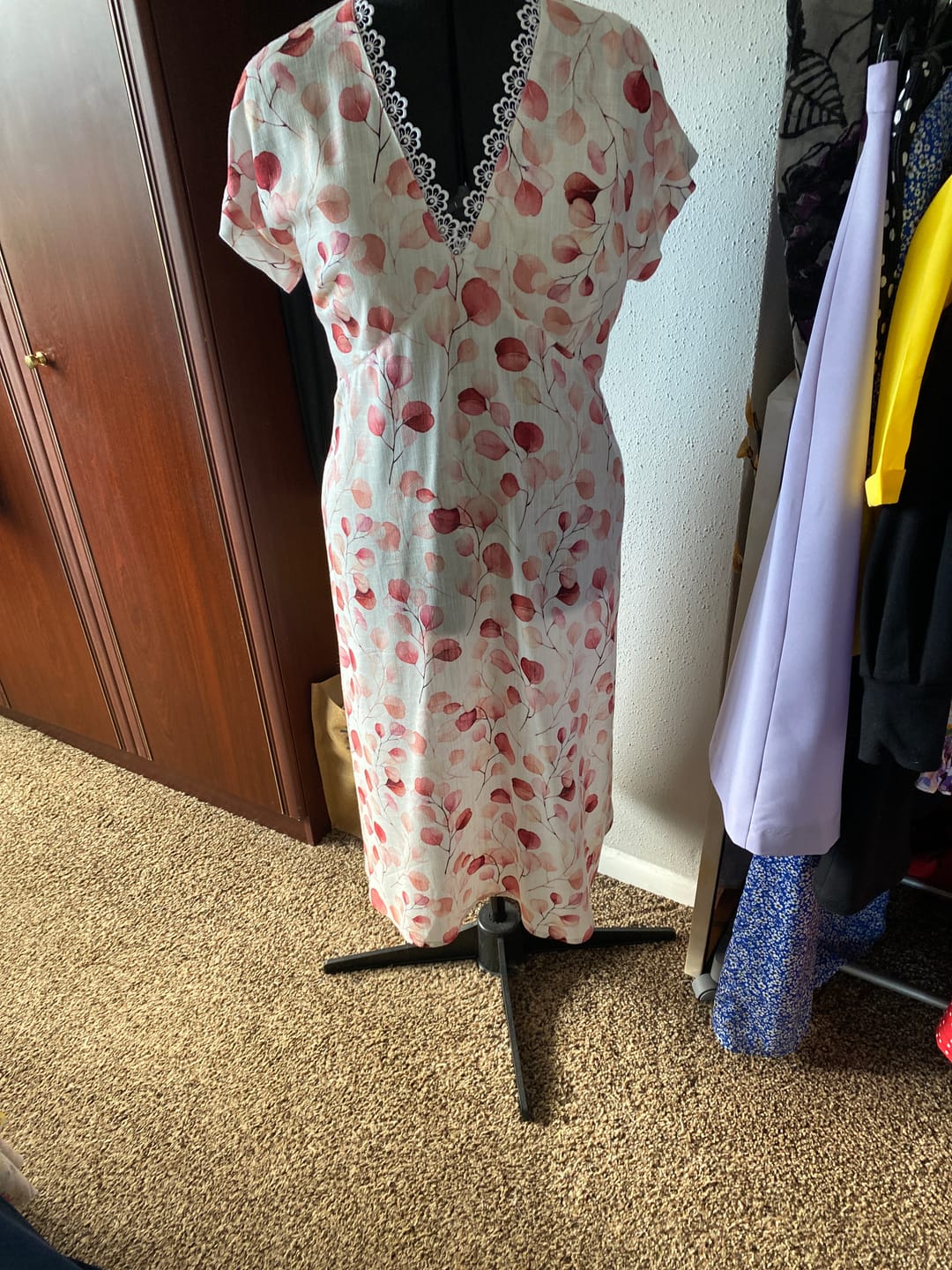 Customer photo review of Petal and Vine Linen Viscose Fabric