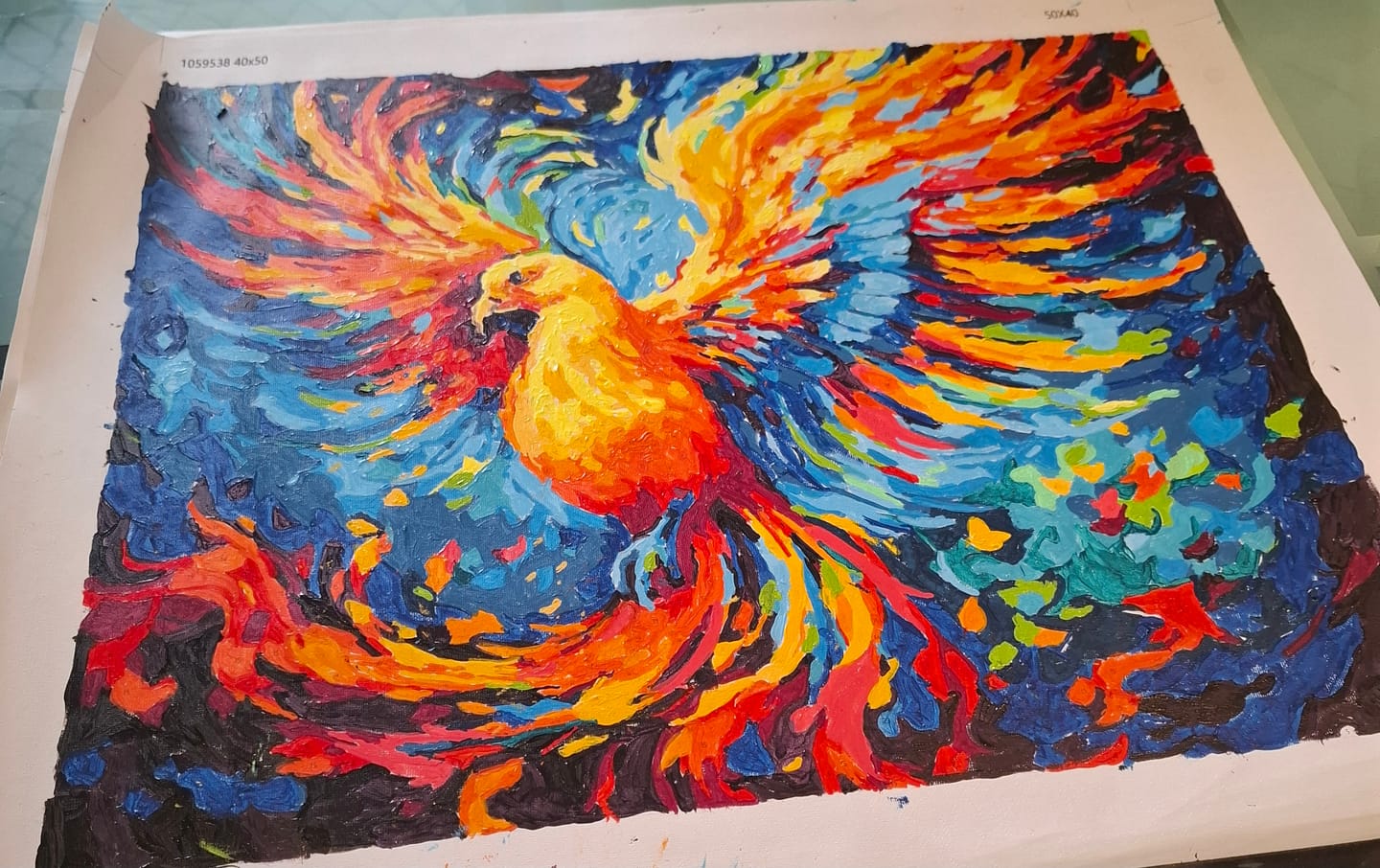 Customer photo review of Custom Paint By Numbers