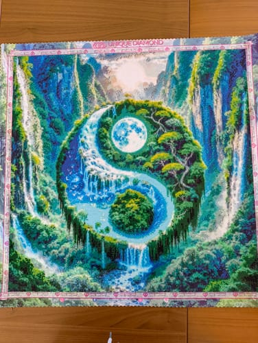 Customer photo review of 5D Diamond Painting – Gleichgewicht der Elemente