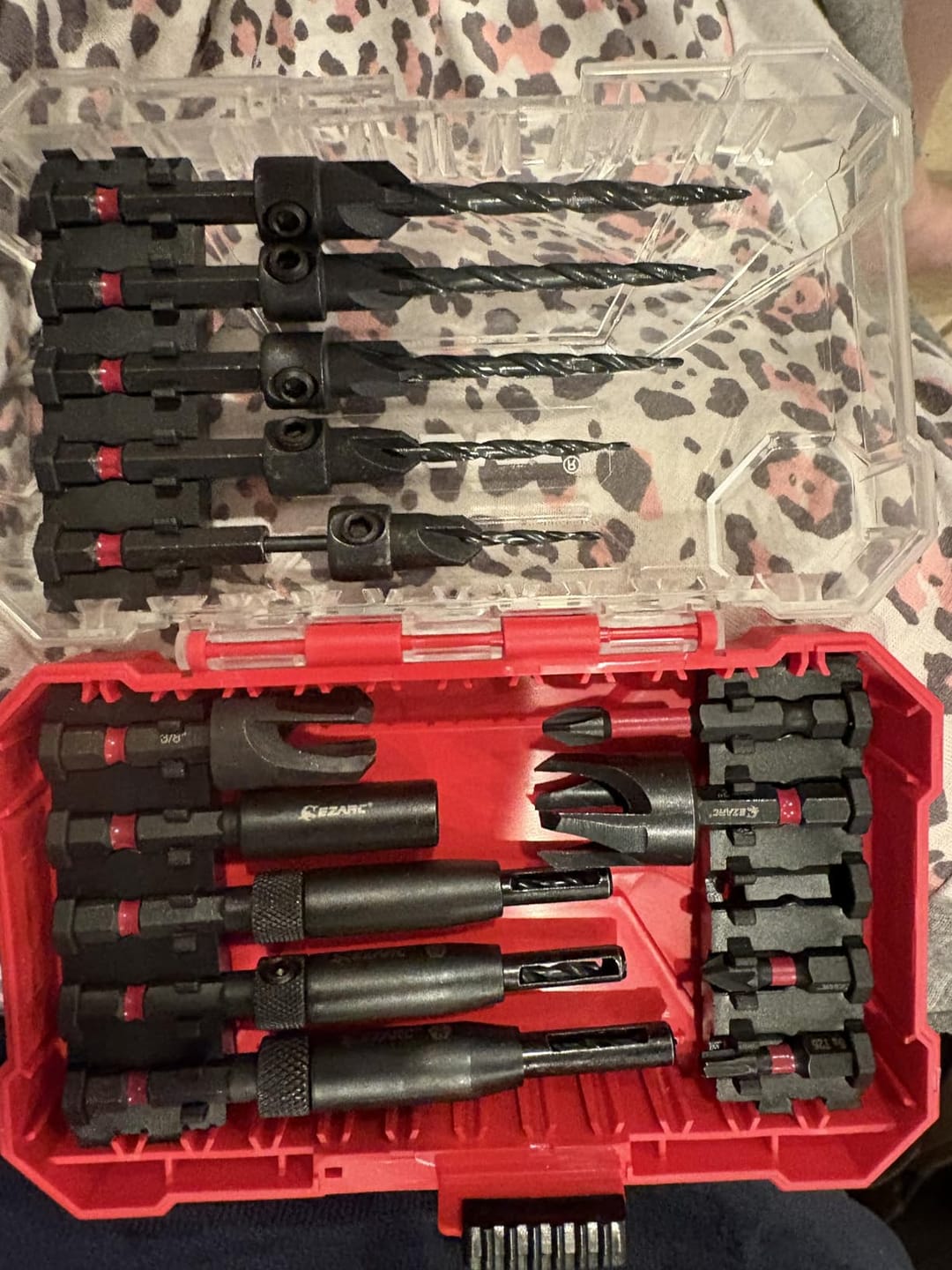 Customer photo review of EZARC 22PCS Countersink Drill Bit & Wood Plug Cutter Set (1/4" Hex Shank)