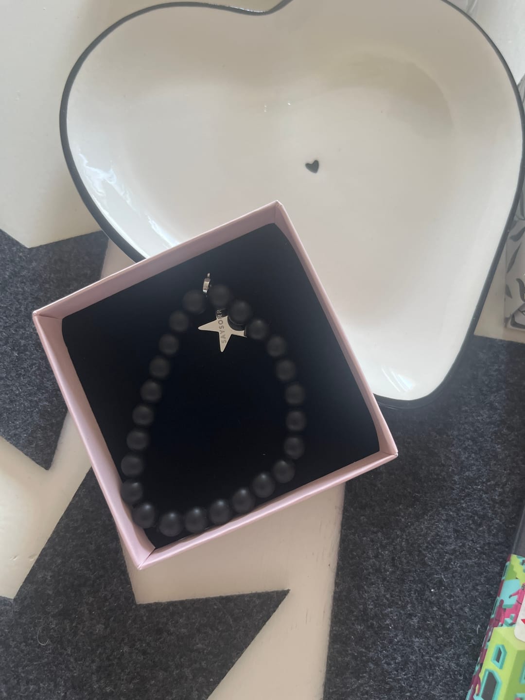 Customer photo review of »Seelen-Balance« Blockadenlöser-Armband aus echten Onyx-Perlen inkl. abgebrochenem Stern