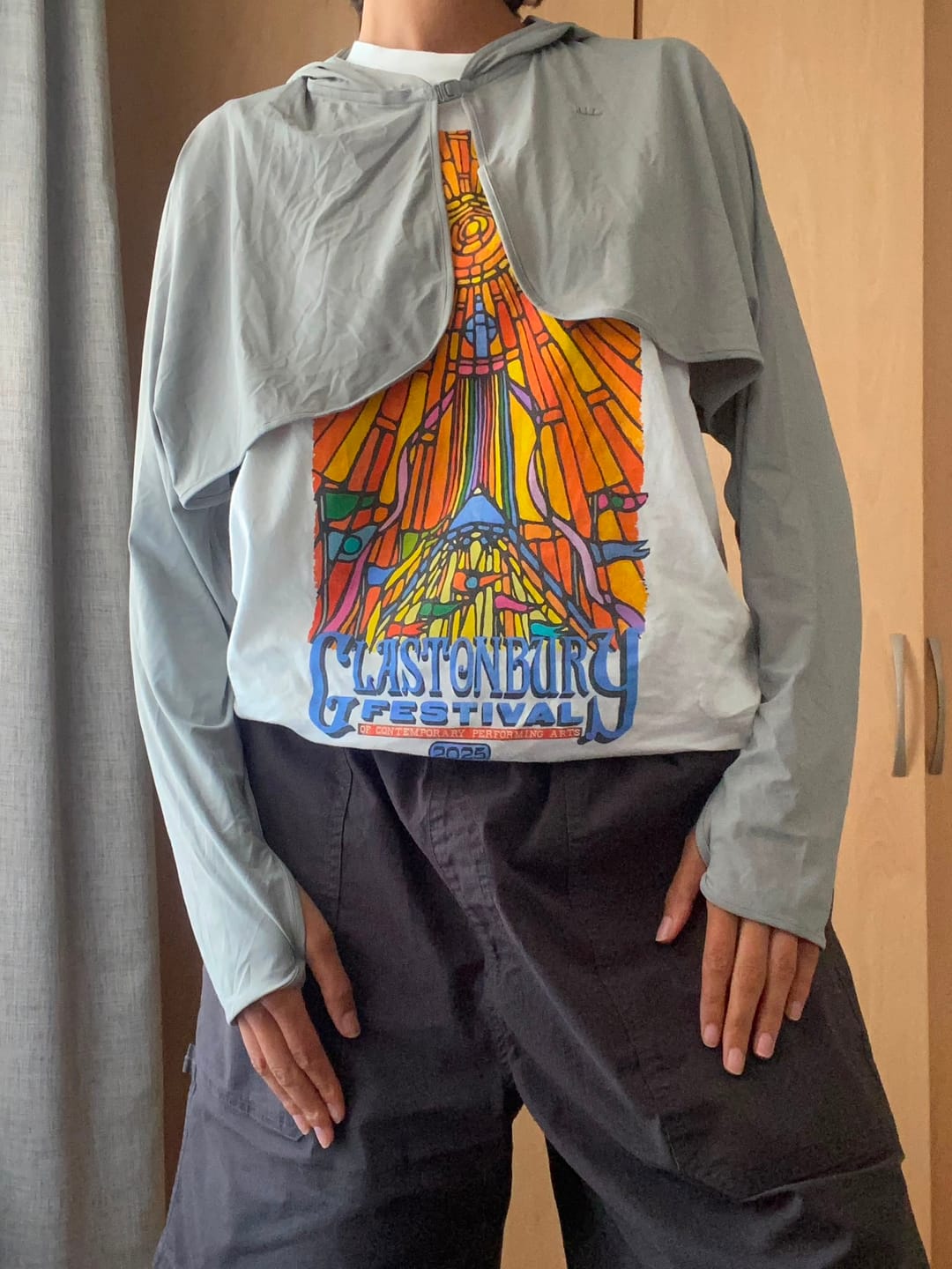 Customer photo review of Women's Short Cape Jacket UPF 50+ GP931
