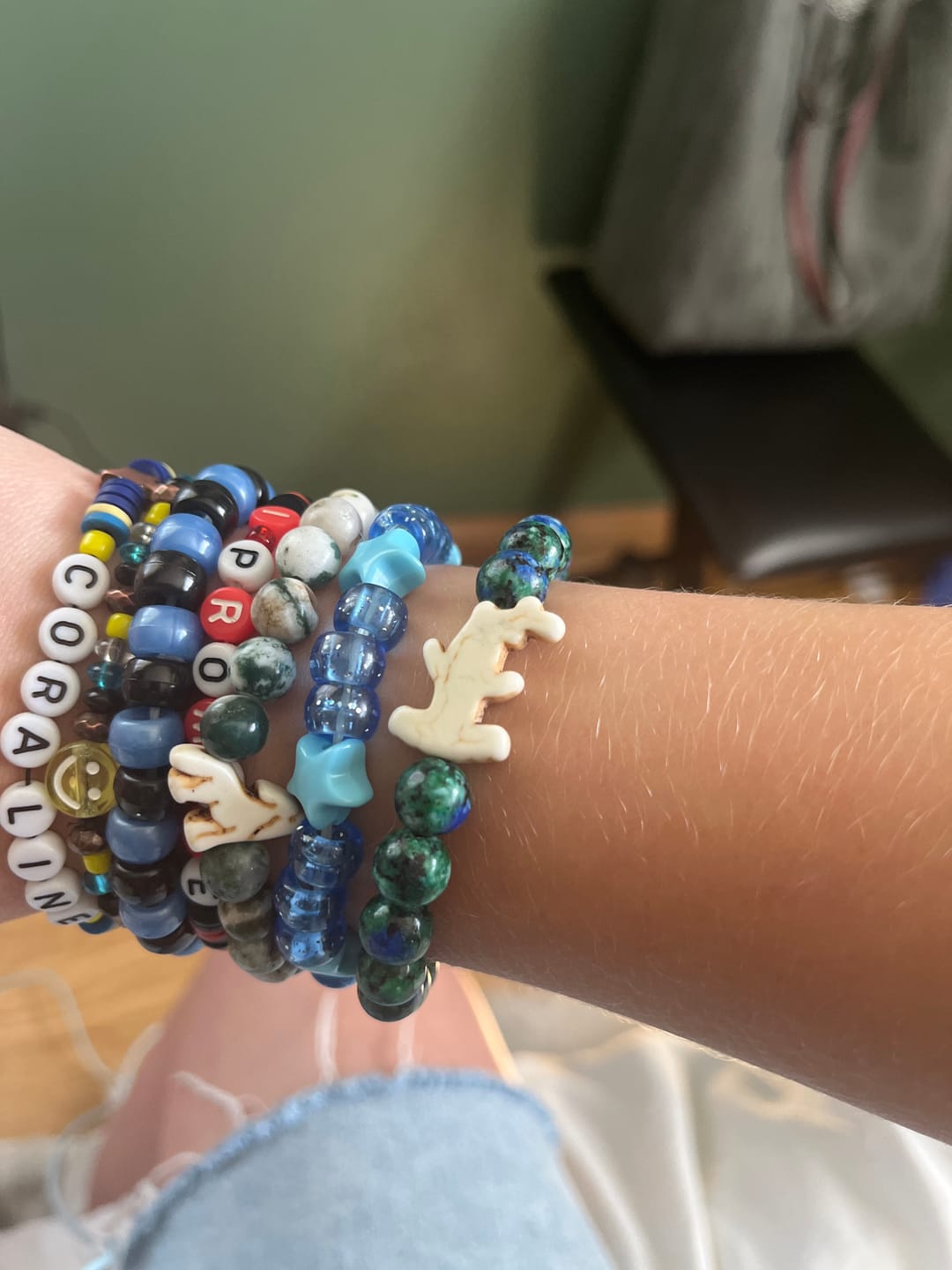 Customer photo review of The Shark Week Bracelet