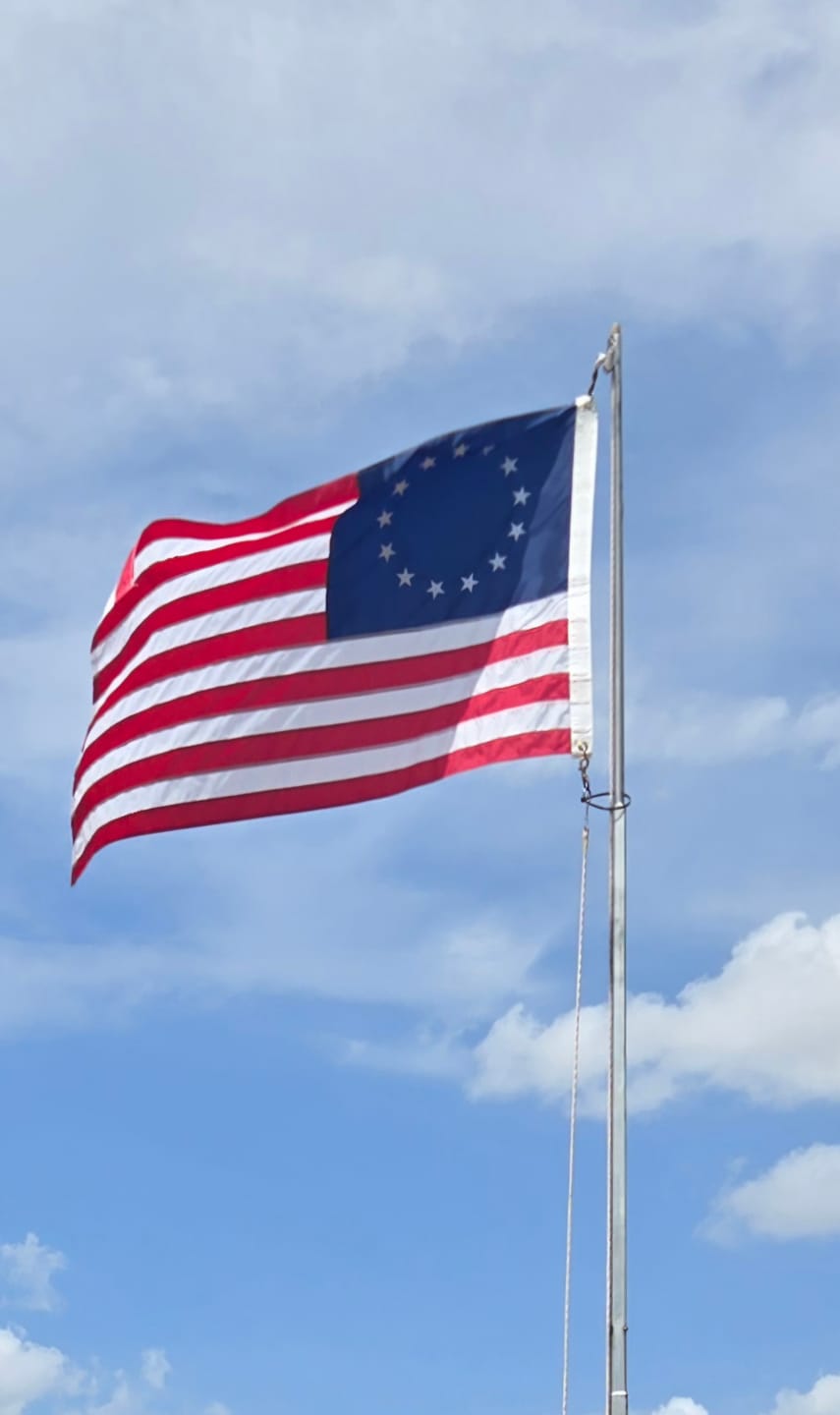Customer photo review of 3' x 5' Betsy Ross Flag
