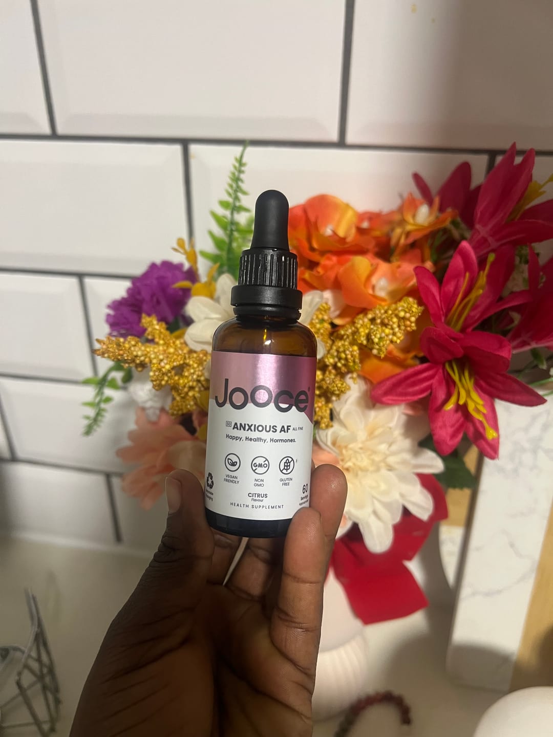 Customer photo review of JOOCE Anxious AF Drops