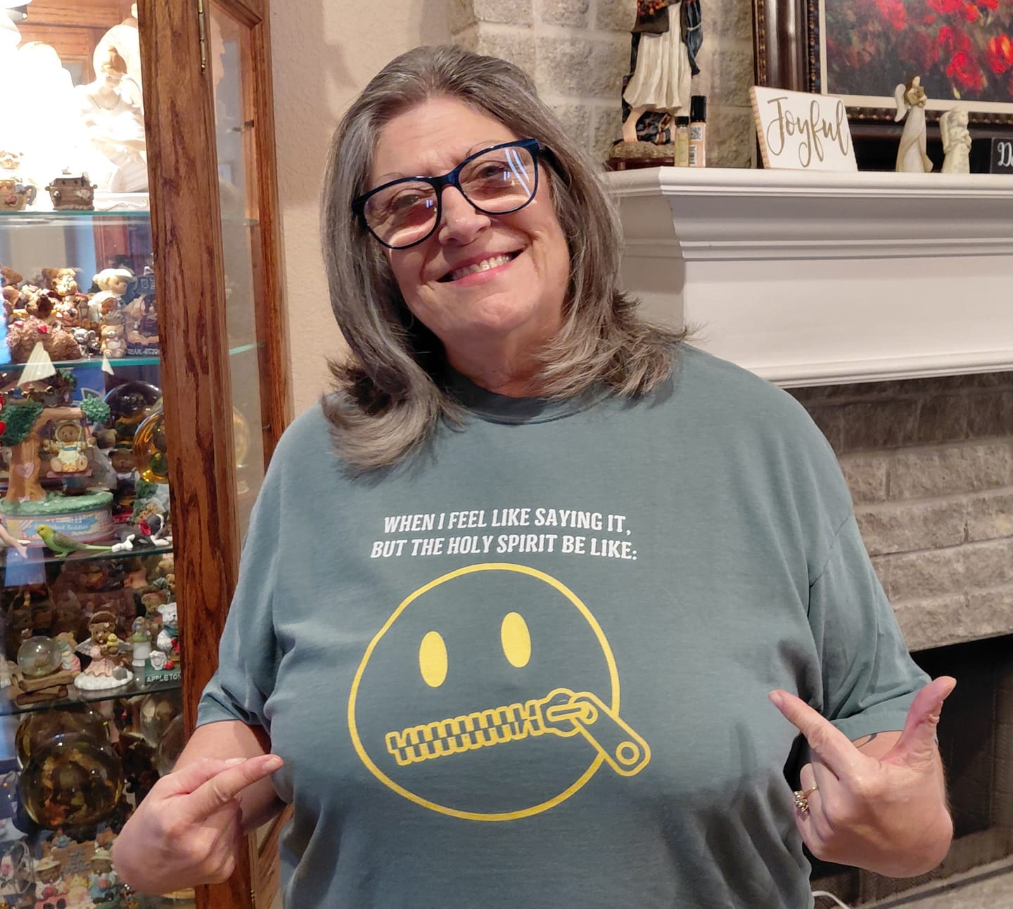 Customer photo review of Zip It T-Shirt