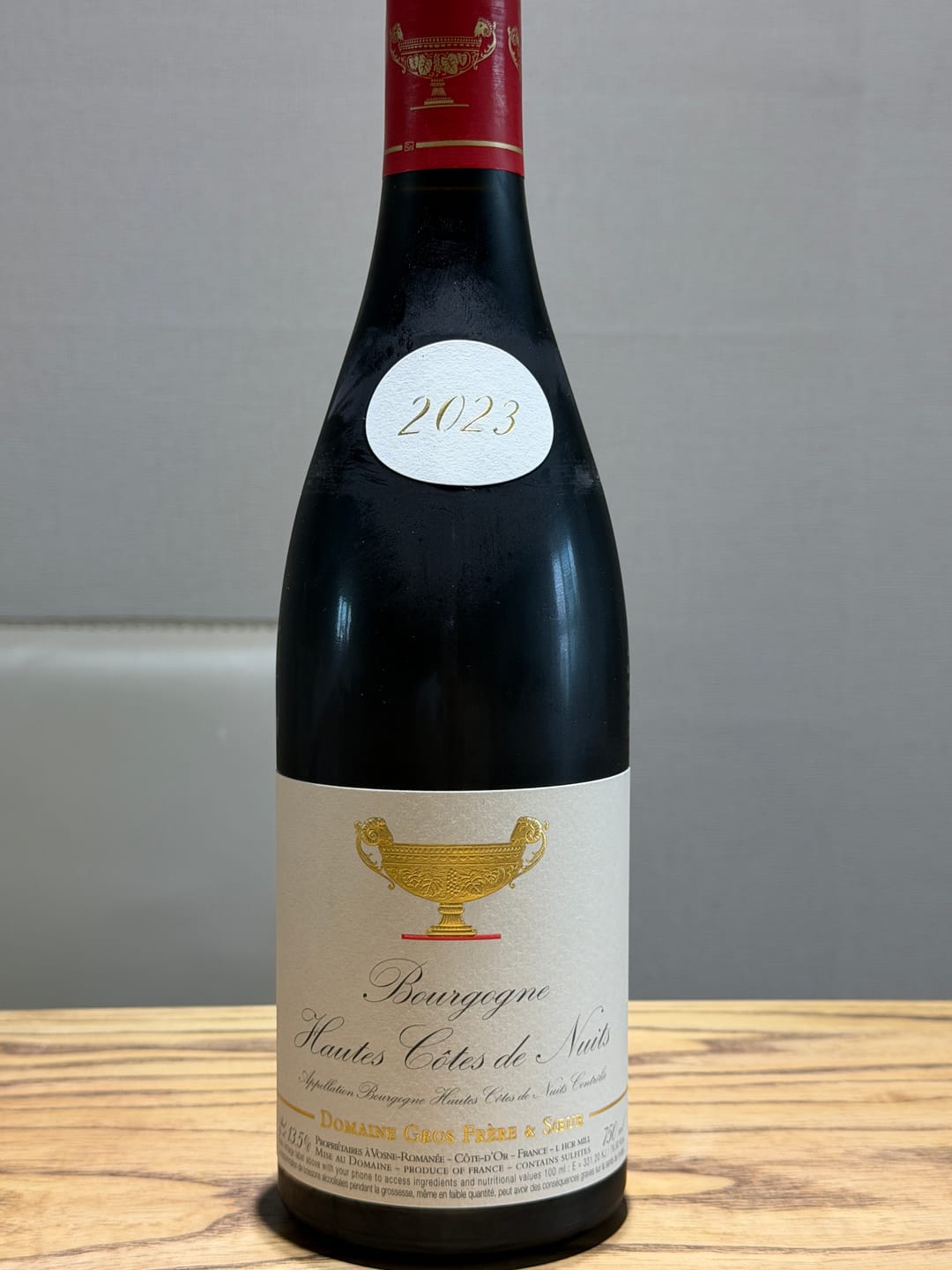 Customer photo review of Domaine Gros Frere et Soeur Hautes Cotes de Nuits Rouge 2023