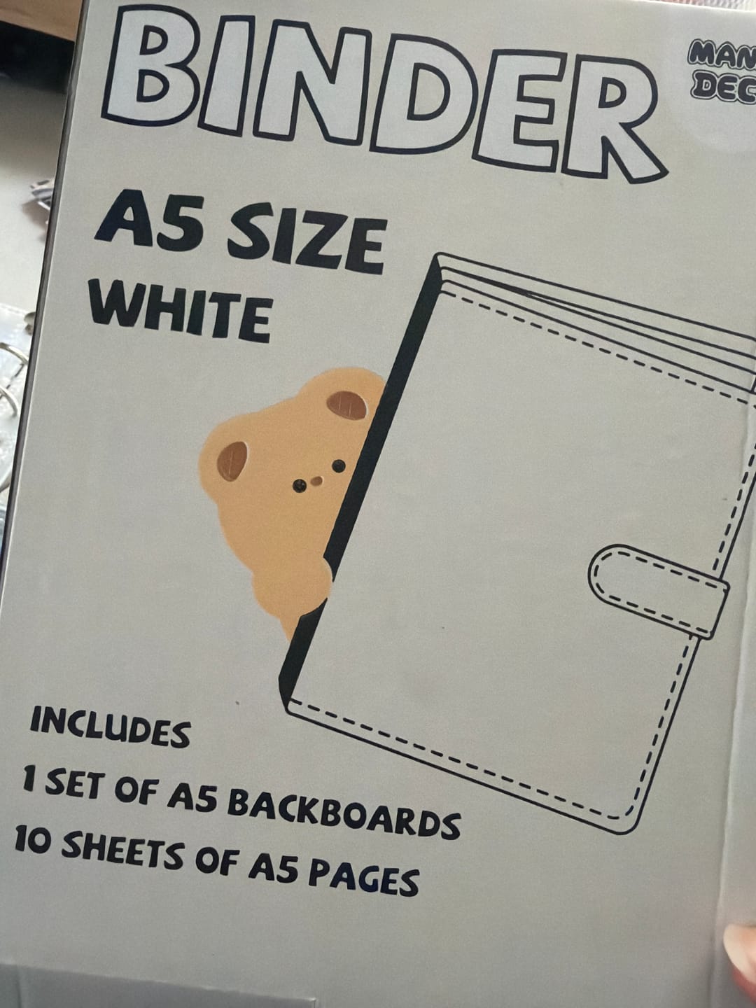 Customer photo review of STANDARD A5 POCKET PAGES