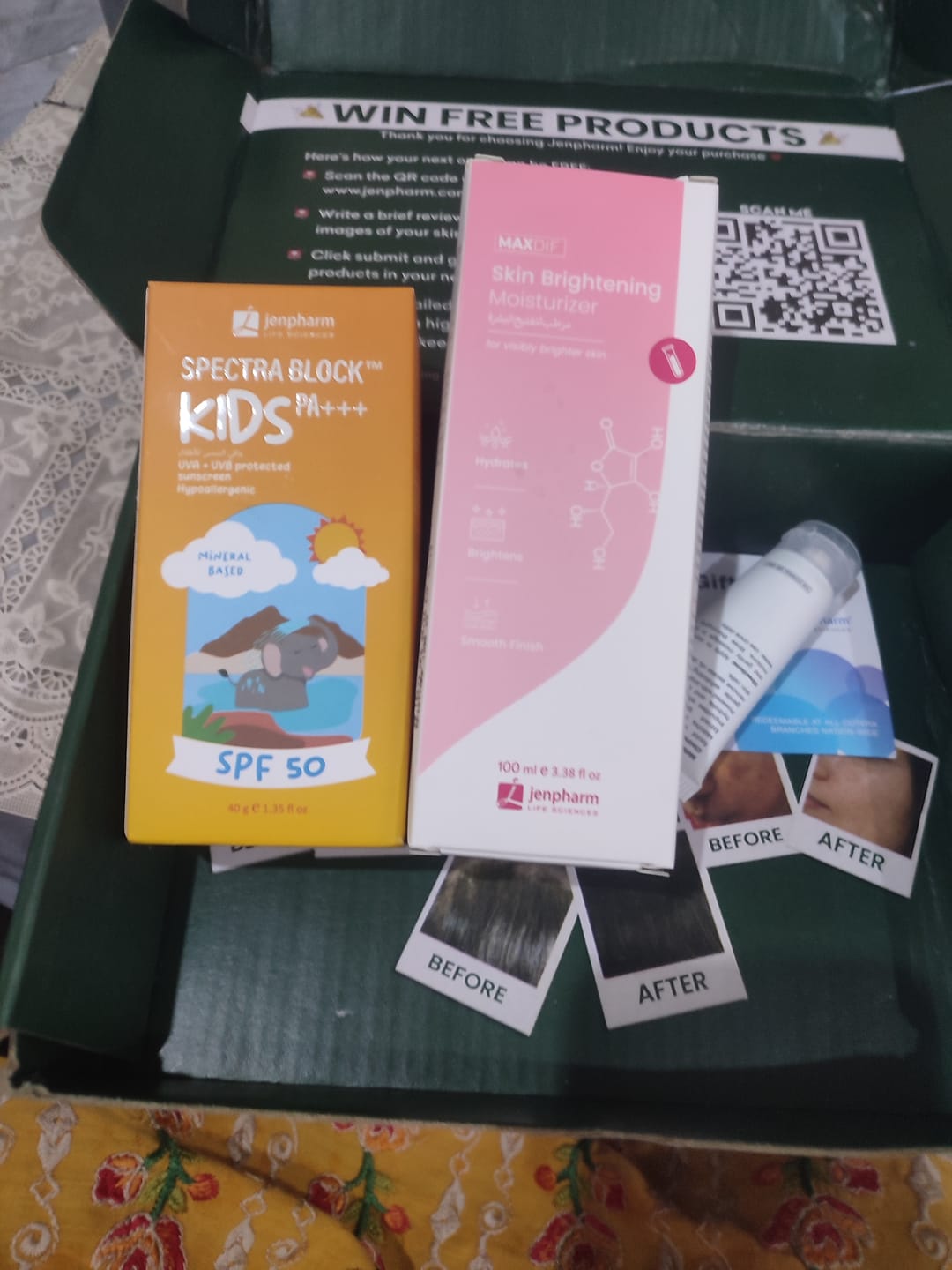 Customer photo review of Spectra Block Kids SPF50