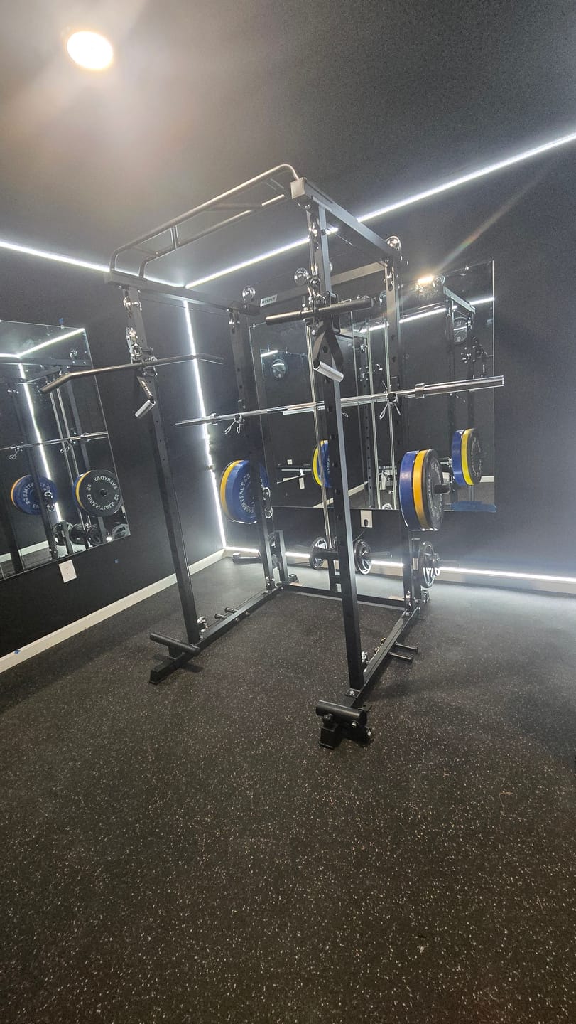 Customer photo review of RitFit P3 Power Cage 1200lbs with Smooth Cable System & Aluminum Pulleys