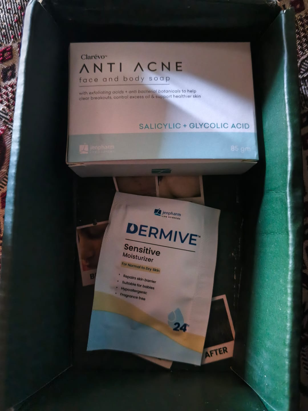 Customer photo review of Clarevo Anti Acne Soap