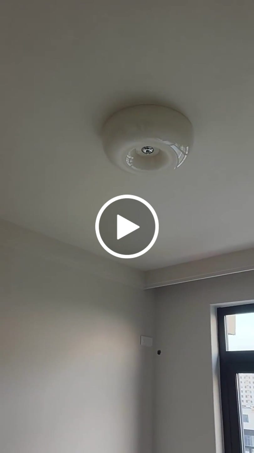 Customer video review of Bauhaus Cream Ceiling Light