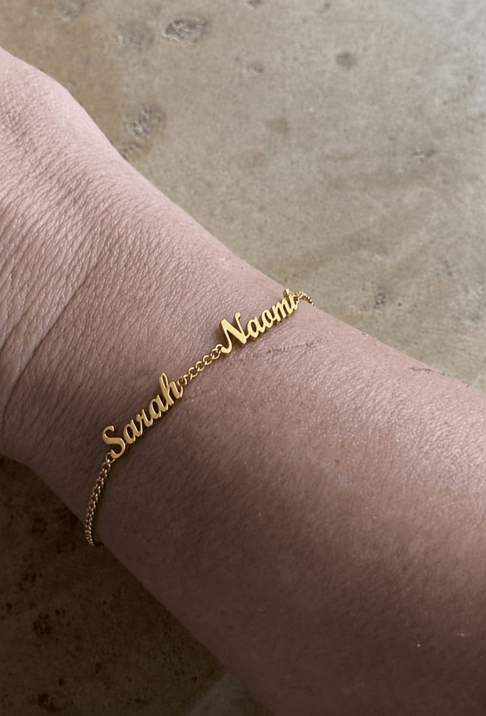Customer photo review of Custom Name Bracelet