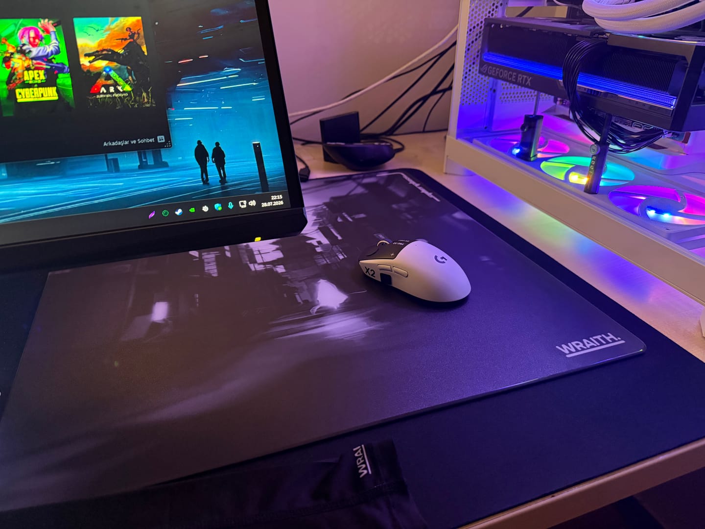 Customer photo review of Wraith Cyberglass Cam Mousepad