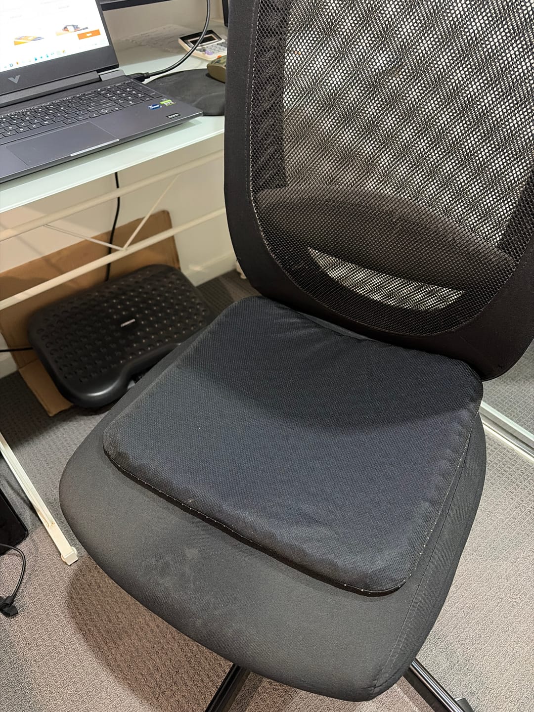 Customer photo review of Advanced Orthopaedic Pressure Relief Cushion