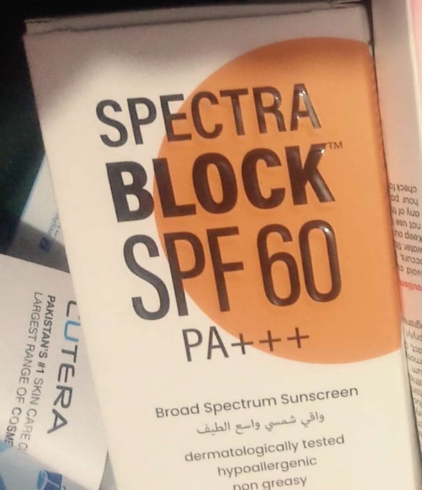 Customer photo review of Spectra Block SPF60