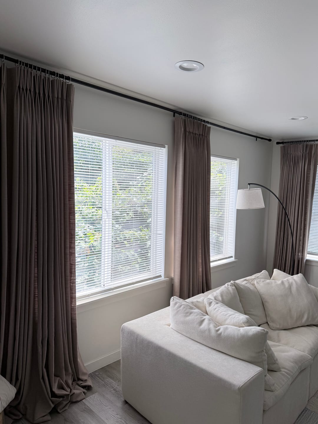 Customer photo review of Cassie Linen Blend Custom Curtains