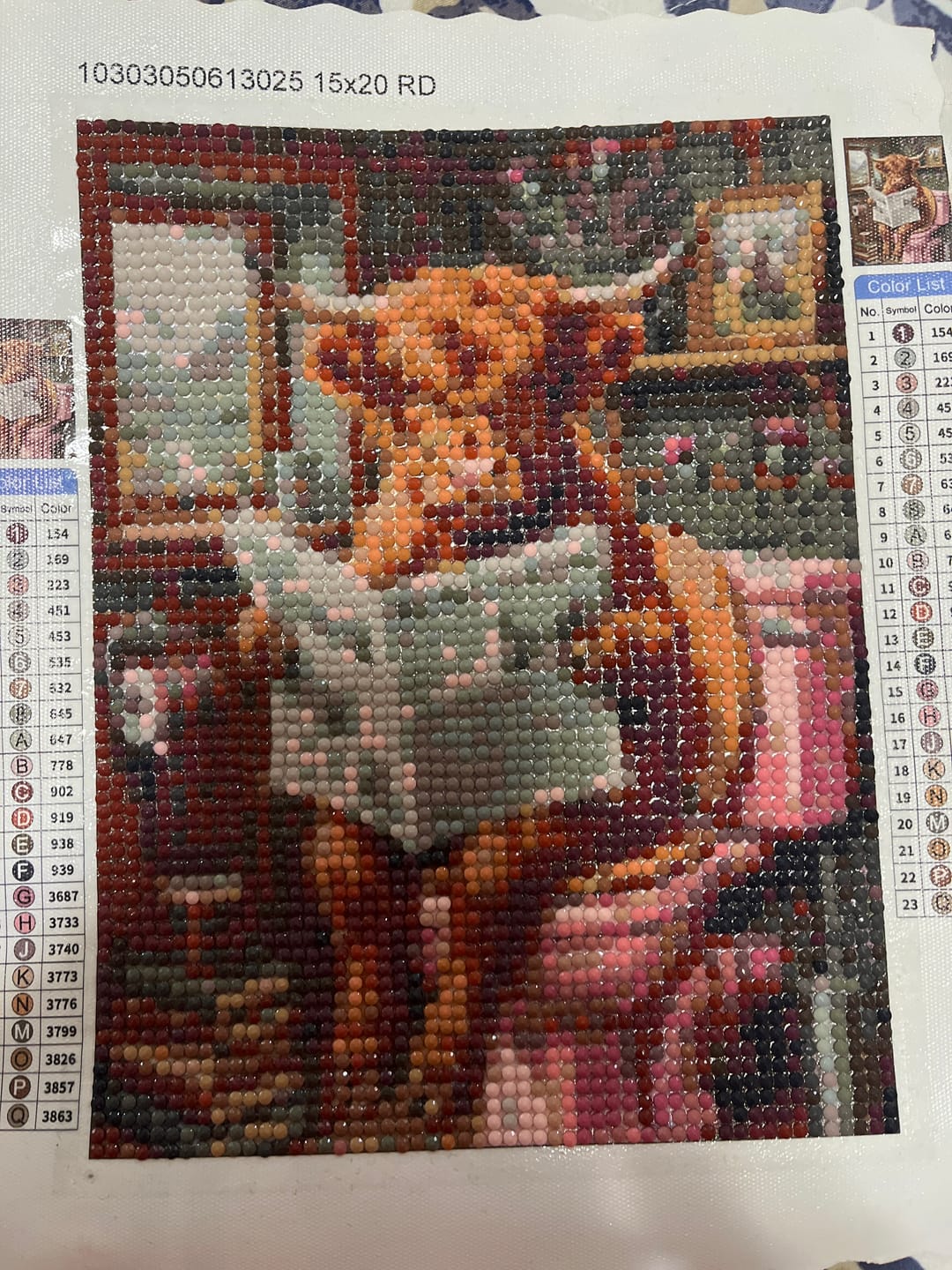 Customer photo review of Highland Tartan Break (Diamond Painting)