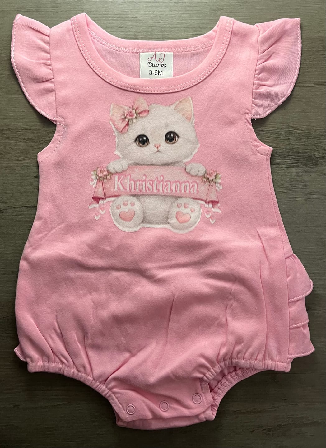 Customer photo review of Girls Ruffle Bum Bubbles